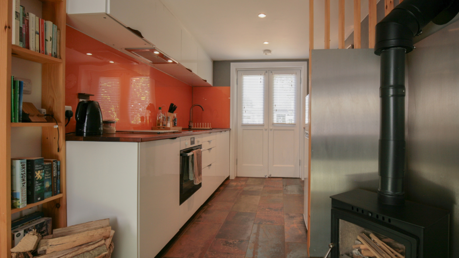 The Open Plan Kitchen The open plan kitchen at The Garret, Chumleigh